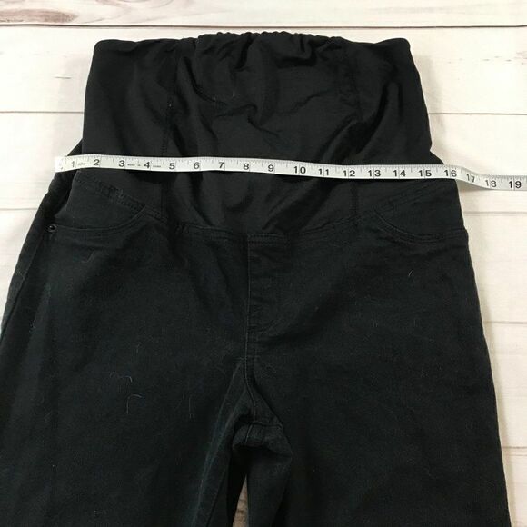 Isabel Maternity Over Belly Panel Black Jeans Size 10 - Picture 9 of 15